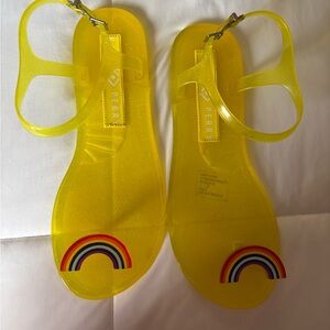 Katy Perry Geli Yellow Rainbow Sandals